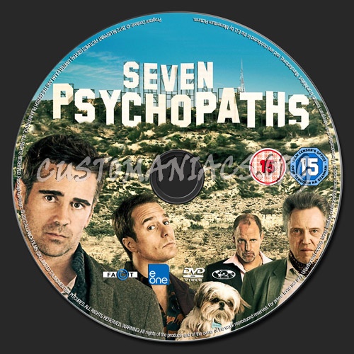 Seven Psychopaths dvd label