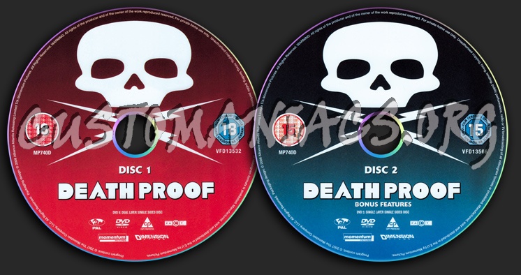 Death Proof dvd label