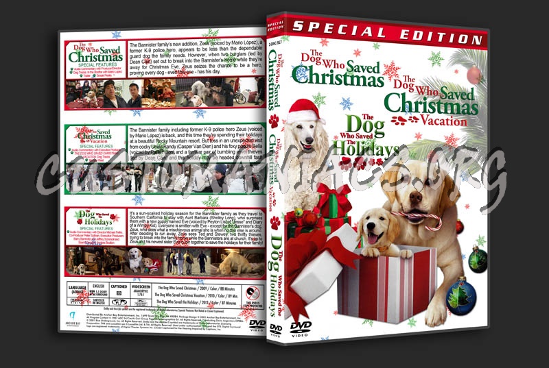 The Dog Who Saved Christmas / Christmas Vacation / The Holidays Triple dvd cover