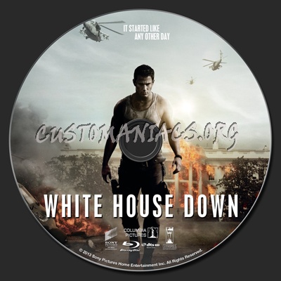 White House Down blu-ray label