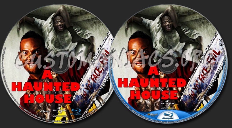 A Haunted House blu-ray label