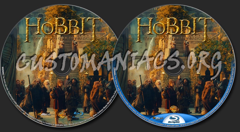 The Hobbit: An Unexpected Journey blu-ray label