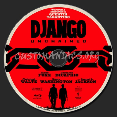 Django Unchained blu-ray label