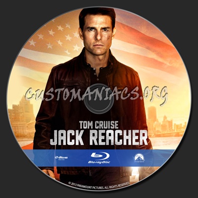 Jack Reacher blu-ray label