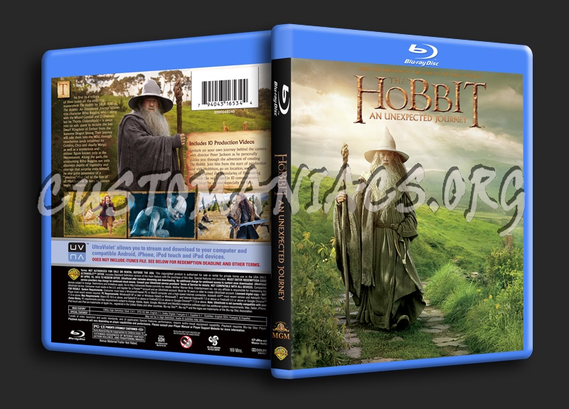 The Hobbit An Unexpected Journey blu-ray cover