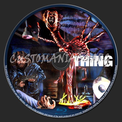 The Thing blu-ray label