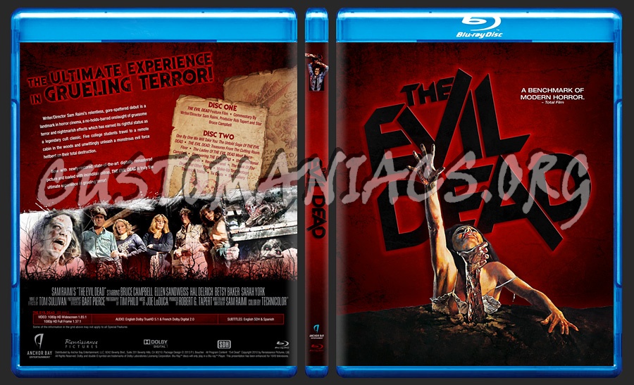 The Evil Dead blu-ray cover