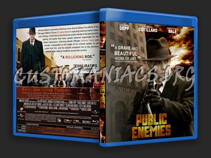 Public Enemies blu-ray cover