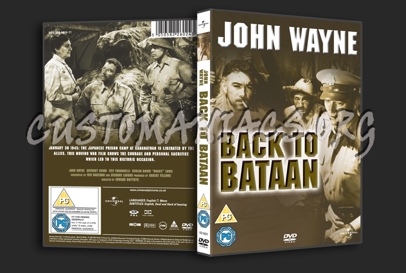 Back to Bataan dvd cover