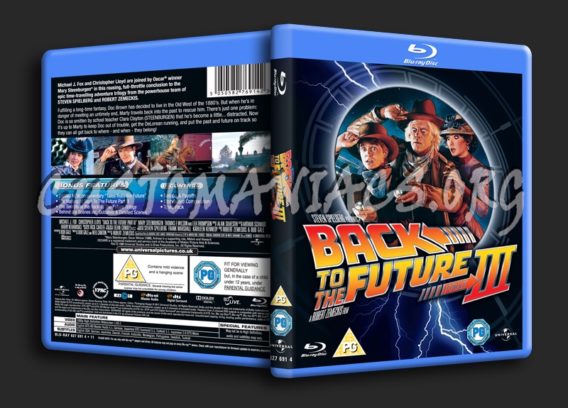 Back to the Future Part III blu-ray cover