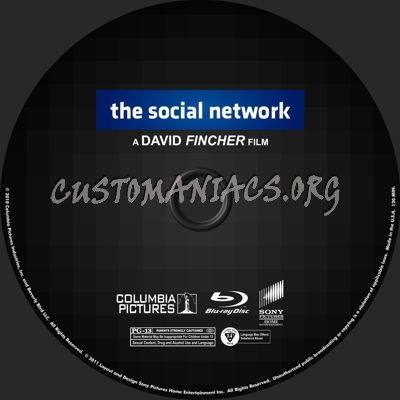 The Social Network blu-ray label