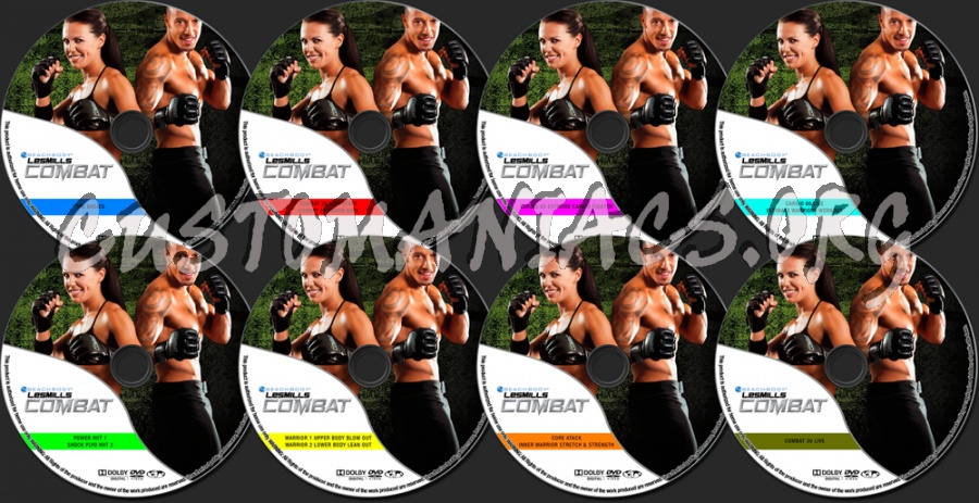 Beachbody Les Mill Combat dvd label