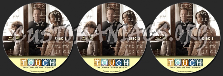 Touch Season 1 blu-ray label