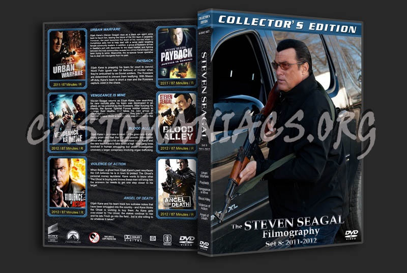 The Steven Seagal Filmography: Set 8 2011-2012 dvd cover