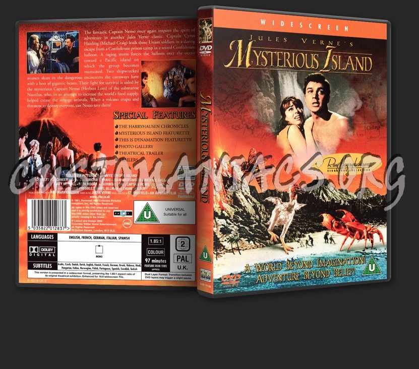 Mysterious Island dvd cover