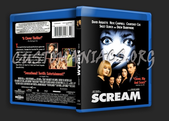 Scream 1 blu-ray cover