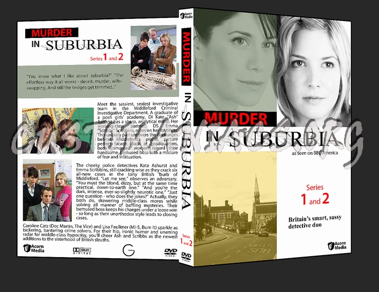 Murder In Suburbia Series 1 & 2 dvd cover