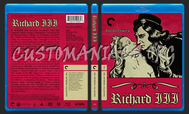 213 - Richard III blu-ray cover