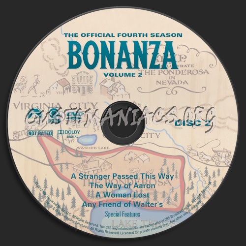 Bonanza Season 4 Volume 2 dvd label