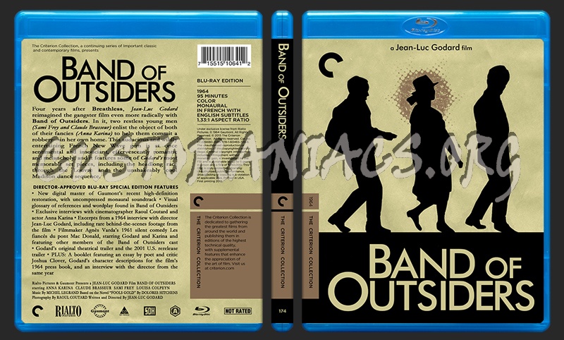 174 - Band of Outsiders blu-ray cover