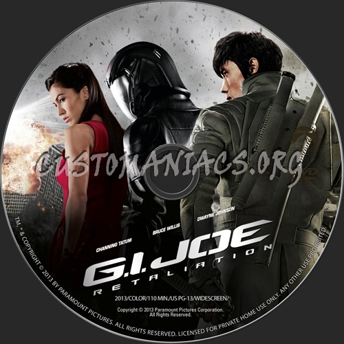 G.I. Joe: Retaliation dvd label