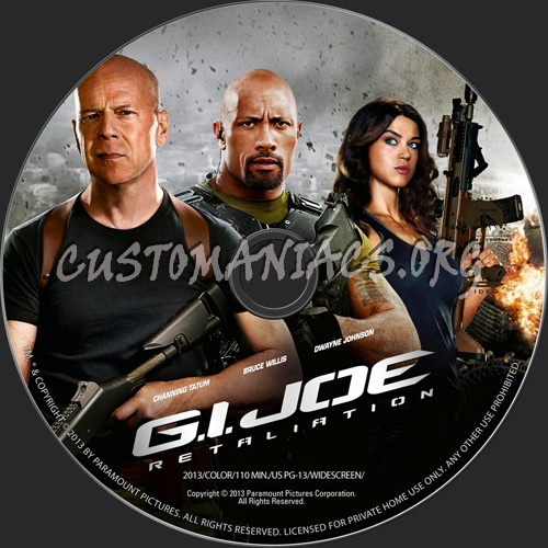 G.I. Joe: Retaliation dvd label