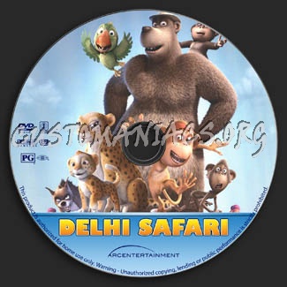 Delhi Safari dvd label