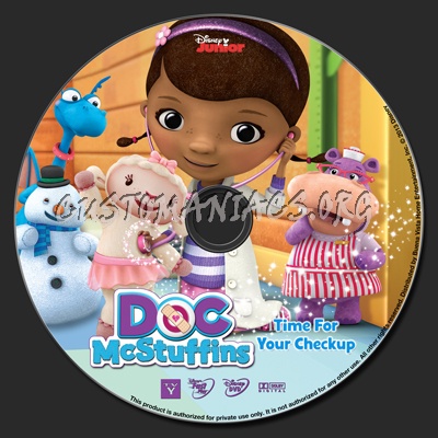 Doc McStuffins Time For Your Checkup dvd label