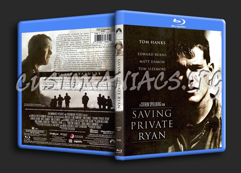 Saving Private Ryan blu-ray cover