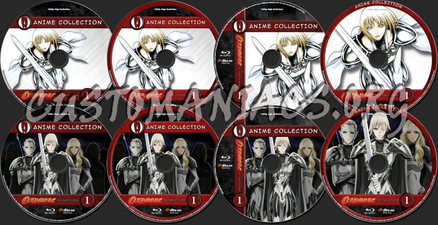 Anime Collection Claymore Complete Collection blu-ray label