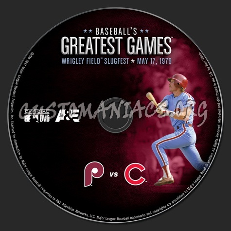 Baseball's Greatest Games Wrigley Field Slugfest 1979 dvd label