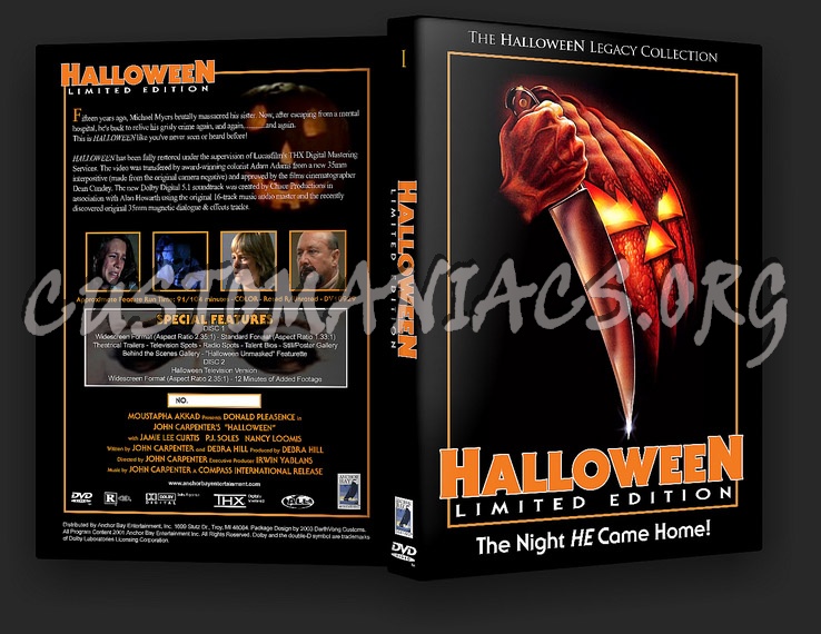 HalloweeN - 2 Disc Limited Edition dvd cover