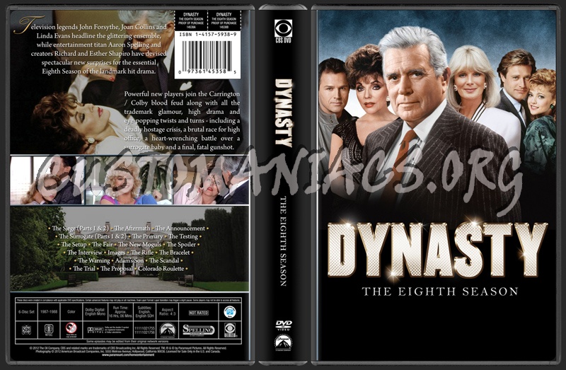 Dynasty - The Eighth Season dvd cover