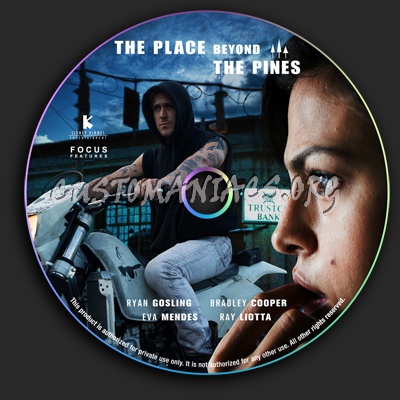 The Place Beyond The Pines dvd label