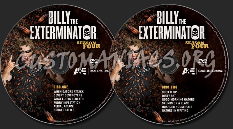 Billly the Exterminator Season 4 dvd label