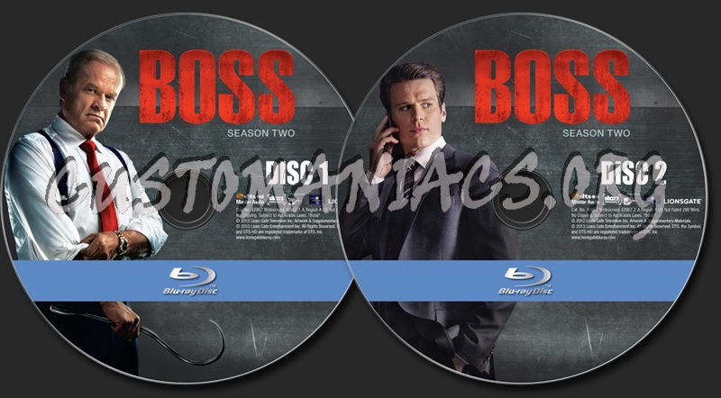 Boss Season 2 blu-ray label