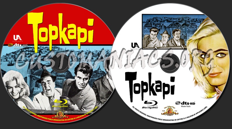 Topkapi blu-ray label