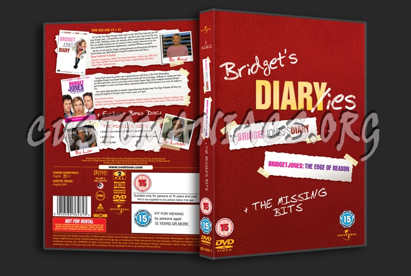 Bridget Jones's Diary / Bridget Jones The Edge of Reason dvd cover