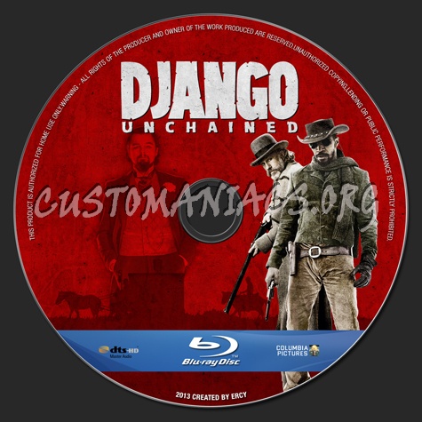 Django Unchained blu-ray label