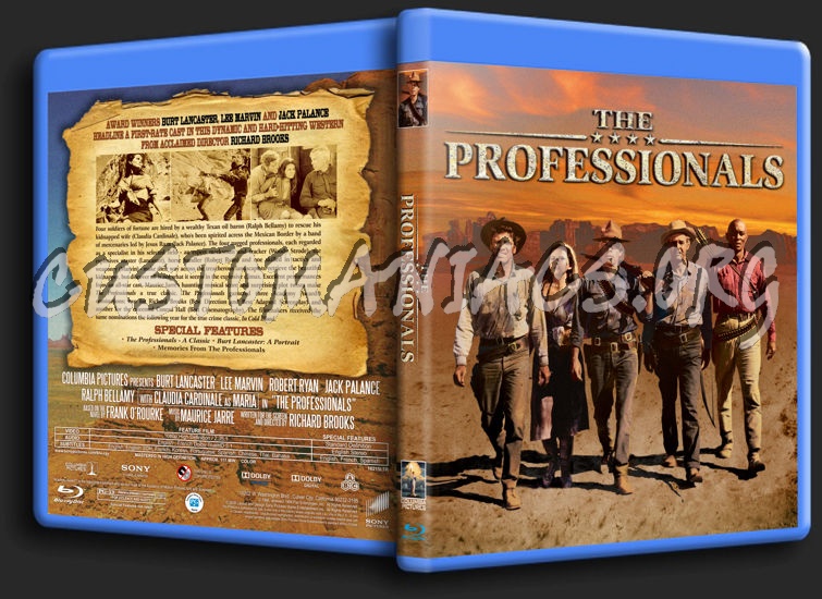 The Professionals blu-ray cover