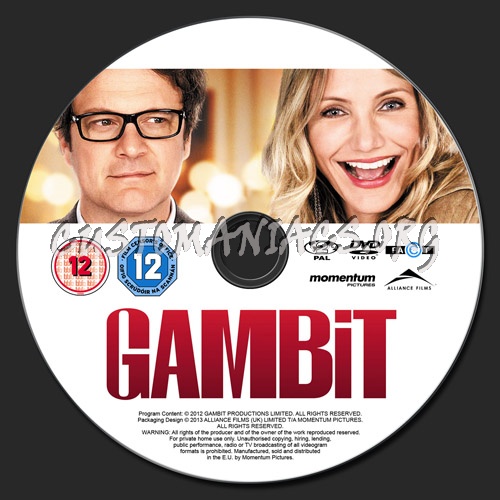 Gambit dvd label