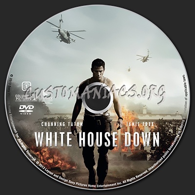 White House Down dvd label