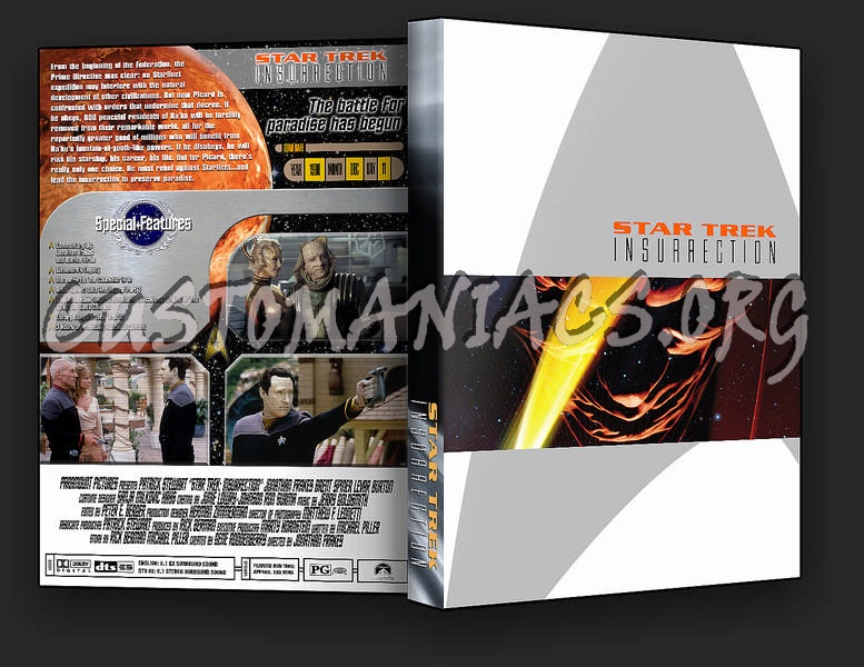 Star Trek: Insurrection dvd cover