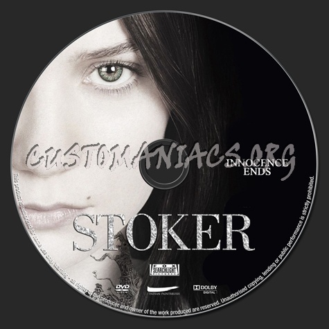 Stoker dvd label