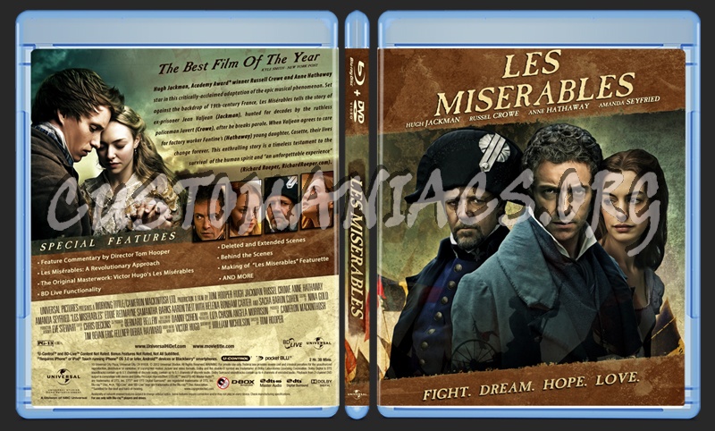 Les Miserables blu-ray cover