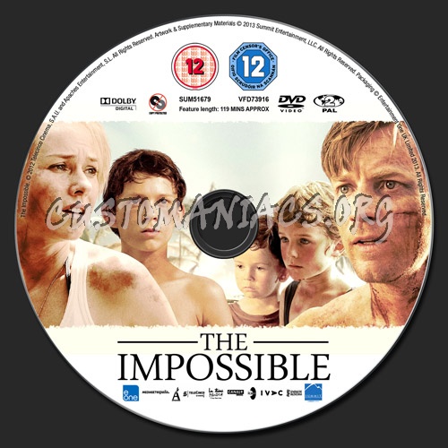 The Impossible dvd label