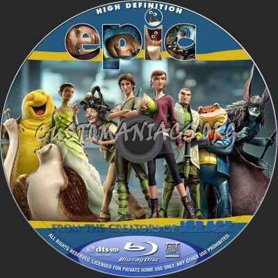 Epic (2D+3D) blu-ray label