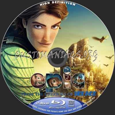 Epic (2D+3D) blu-ray label