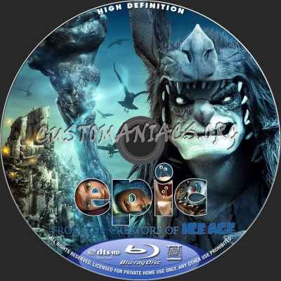 Epic (2D+3D) blu-ray label