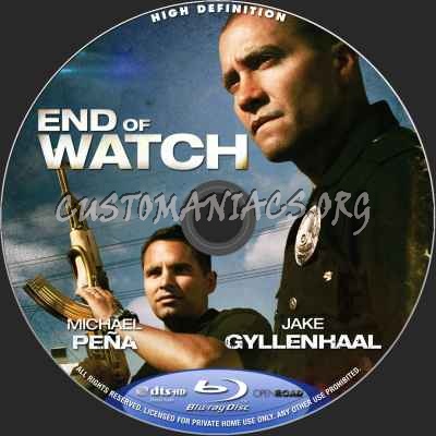 End Of Watch blu-ray label